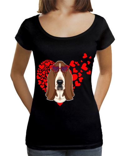 Camiseta mujer amante del basset hound yo amante de lo - latostadora.com - Modalova