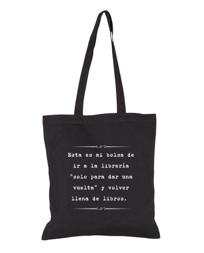 Bolsa Esta es mi bolsa de ir a la libreria ... - black tote - latostadora.com - Modalova
