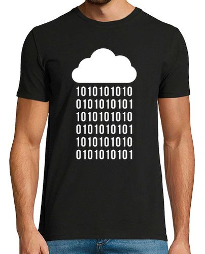 Camiseta Nube Código Binario Cloud Programador Informático Friki Geek - latostadora.com - Modalova