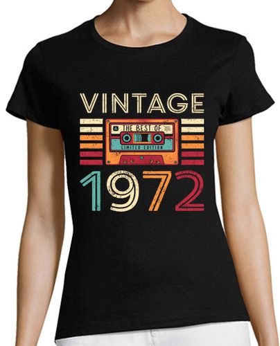Camiseta mujer Vintage 1972 - latostadora.com - Modalova