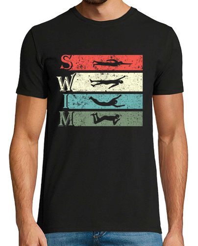 Camiseta natación retro vintage nadadores nadar - latostadora.com - Modalova
