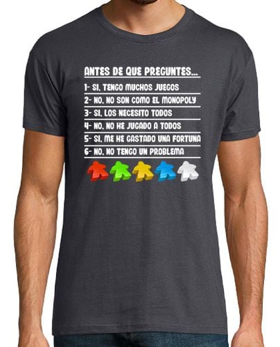 Camiseta Aficionado juegos de mesa white meeple laTostadora - latostadora.com - Modalova