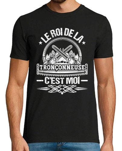 Camiseta Hombre Manga Corta leñador motosierra rey graciosas laTostadora - latostadora.com - Modalova