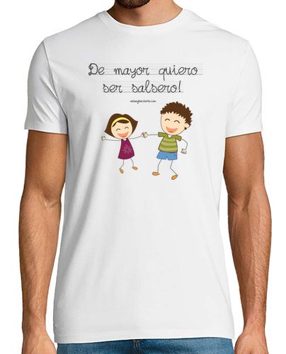 Camiseta Hombre Manga Corta camiseta corta de mayor quiero ser salsero pareja laTostadora - latostadora.com - Modalova