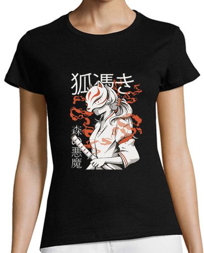 Camiseta mujer criatura japonesa kitsune - latostadora.com - Modalova