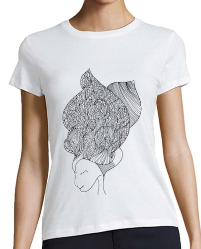 Camiseta mujer Pensamientos bonitos - camiseta blanca chica - latostadora.com - Modalova