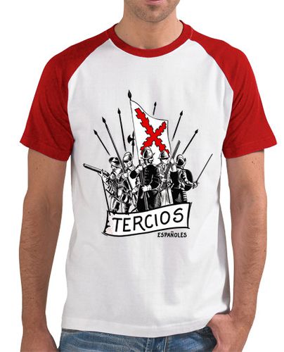 Camiseta Hombre Estilo Béisbol Tercios españoles camiseta contraste, Tercios de Flandes laTostadora - latostadora.com - Modalova