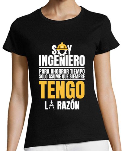 Camiseta Mujer Manga Corta soy ingeniero asume que siempre tengo l laTostadora - latostadora.com - Modalova