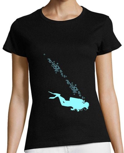 Camiseta Mujer Manga Corta buceo submarinismo submarinista burbuja laTostadora - latostadora.com - Modalova