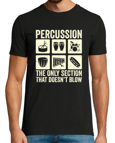 Camiseta Hombre Manga Corta Percussion Drummer Drumming Drum Set laTostadora - latostadora.com - Modalova