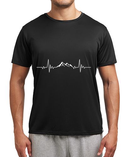 Camiseta deportiva latido del corazón de montaña divertido - latostadora.com - Modalova