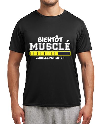 Camiseta deportiva bientot músculo veuillez patienter - latostadora.com - Modalova