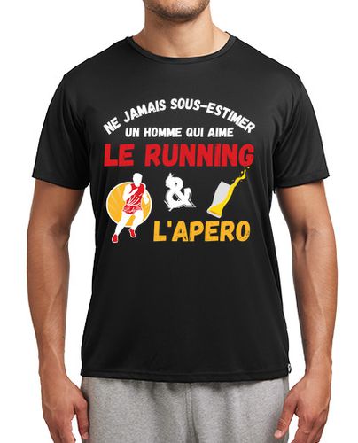 Camiseta deportiva un hombre al que le encanta correr y be - latostadora.com - Modalova