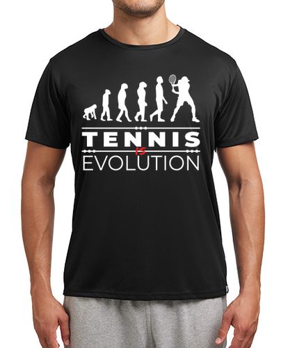 Camiseta deportiva el tenis es evolución mensaje humor - latostadora.com - Modalova