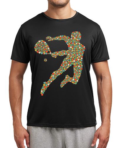 Camiseta Hombre Deportiva jugador de pádel de lunares laTostadora - latostadora.com - Modalova