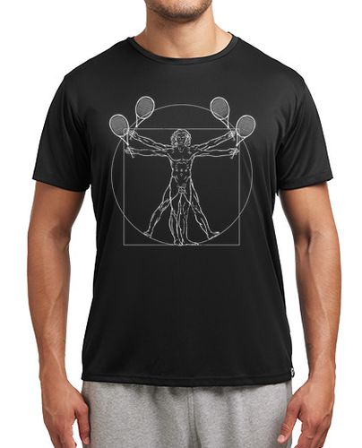 Camiseta deportiva tenis da vinci dibujo tenista laTostadora - latostadora.com - Modalova