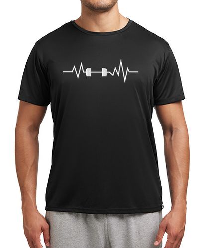 Camiseta deportiva latido del corazón de levantamiento de - latostadora.com - Modalova
