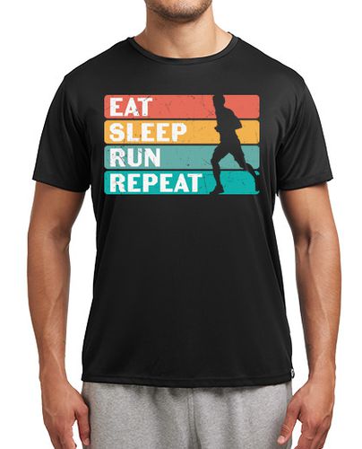 Camiseta deportiva comer dormir correr repetir laTostadora - latostadora.com - Modalova