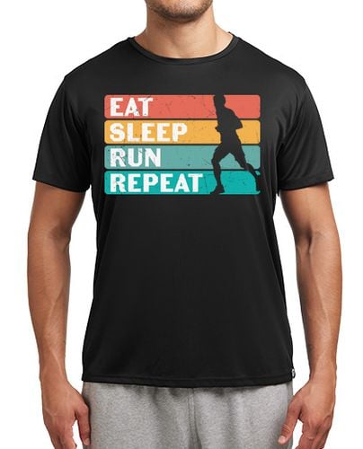 Camiseta Hombre Deportiva comer dormir correr repetir laTostadora - latostadora.com - Modalova