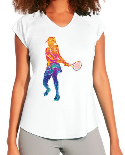 Camiseta deportiva mujer deportes de tenis de acuarela - latostadora.com - Modalova