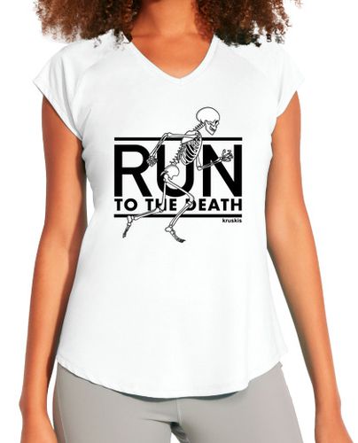 Camiseta deportiva mujer Run to the Death - latostadora.com - Modalova