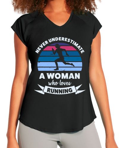 Camiseta deportiva mujer mujer que ama correr divertido regalo d - latostadora.com - Modalova