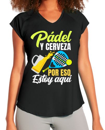 Camiseta deportiva mujer Padelista Padel Tennis Padel Y Cerveza - latostadora.com - Modalova