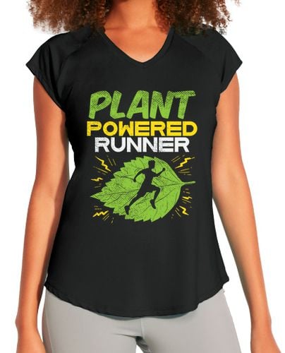 Camiseta deportiva mujer corredor alimentado por plantas veganas - latostadora.com - Modalova
