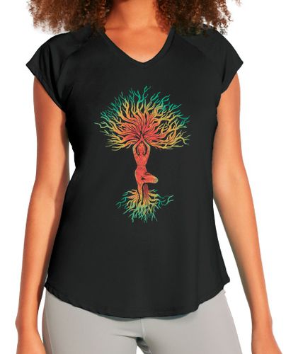 Camiseta deportiva mujer mujer en pose de yoga laTostadora - latostadora.com - Modalova