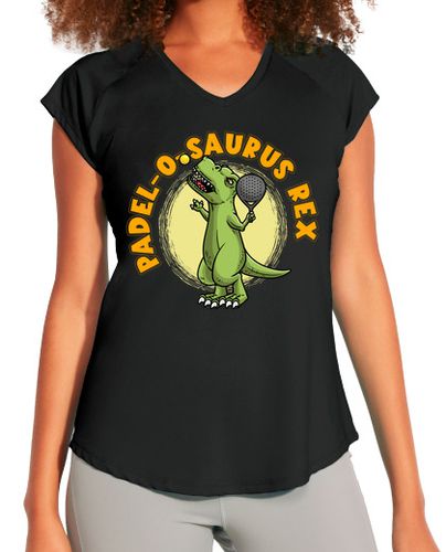 Camiseta Mujer Deportiva trex jugador de pádel dinosaurio laTostadora - latostadora.com - Modalova