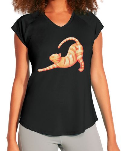 Camiseta deportiva mujer Yoga Cat - latostadora.com - Modalova