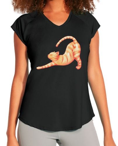 Camiseta deportiva mujer Yoga Cat laTostadora - latostadora.com - Modalova