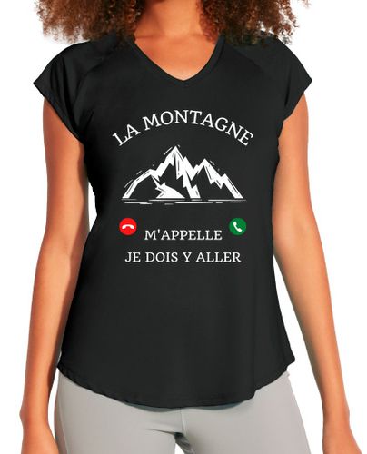 Camiseta deportiva mujer la montaña me llama humor caminante - latostadora.com - Modalova