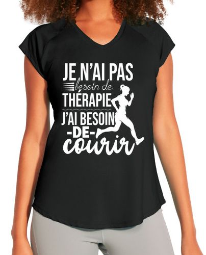 Camiseta deportiva mujer corriendo sin necesidad de terapia laTostadora - latostadora.com - Modalova