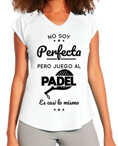 Camiseta Mujer Deportiva No soy perfecta pero juego al padel laTostadora - latostadora.com - Modalova