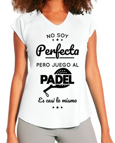 Camiseta mujer No soy perfecta pero juego al padel - latostadora.com - Modalova