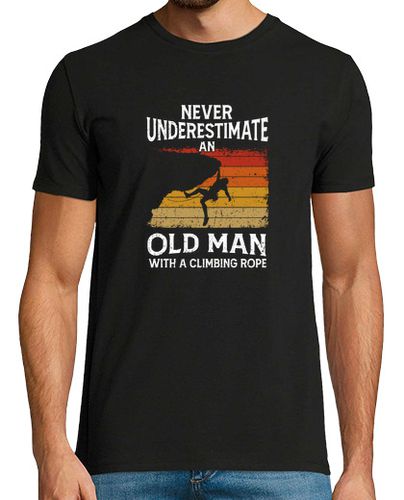 Camiseta nunca subestimes a un anciano con cuerda de escalada - latostadora.com - Modalova