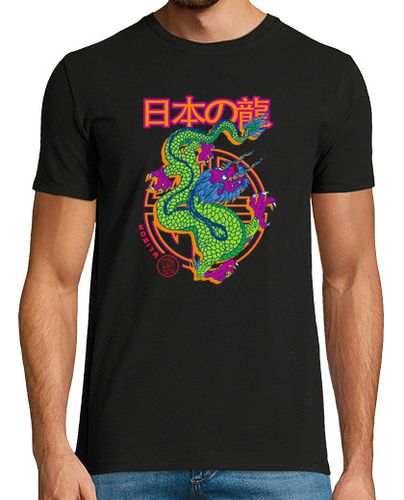Camiseta Dragon Moderno Neon - latostadora.com - Modalova