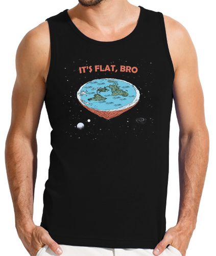 Camiseta Hombre Sin Mangas la tierra es plana es plana hermano pla laTostadora - latostadora.com - Modalova