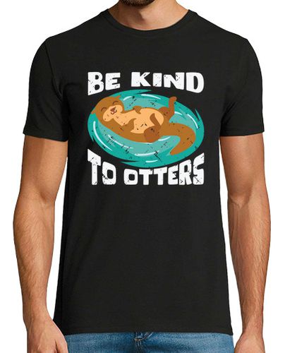 Camiseta Hombre Manga Corta Be Kind To Otters Otter Marten Rodents laTostadora - latostadora.com - Modalova