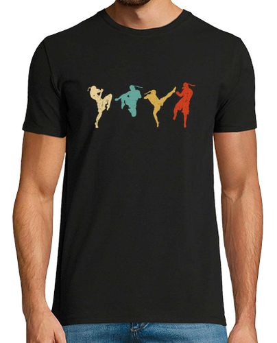 Camiseta vintage muay thai silueta luchador mma idea de regalo - latostadora.com - Modalova