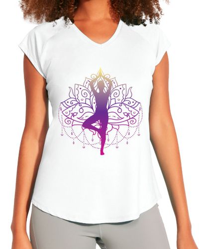 Camiseta deportiva mujer Mandala meditation - latostadora.com - Modalova