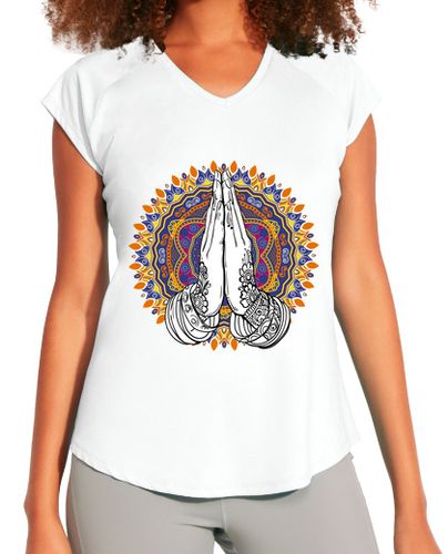 Camiseta deportiva mujer Mandala hands - latostadora.com - Modalova