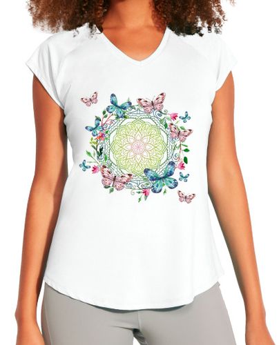 Camiseta deportiva mujer Mandala butterfly - latostadora.com - Modalova