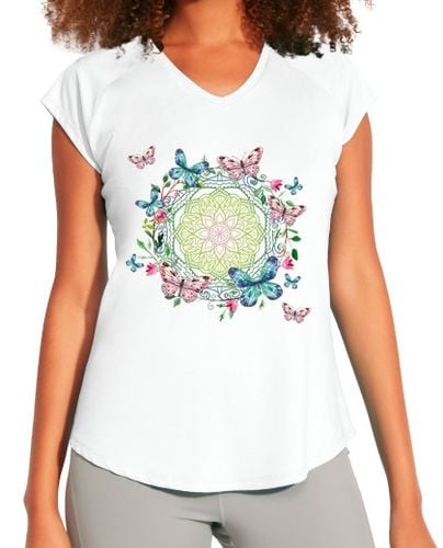 Camiseta deportiva mujer Mandala butterfly laTostadora - latostadora.com - Modalova