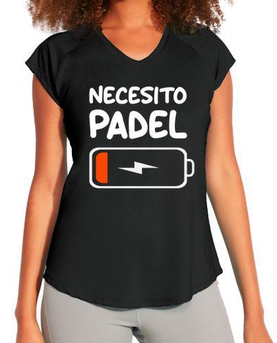 Camiseta Mujer Deportiva necesito padel tenis batería baja laTostadora - latostadora.com - Modalova