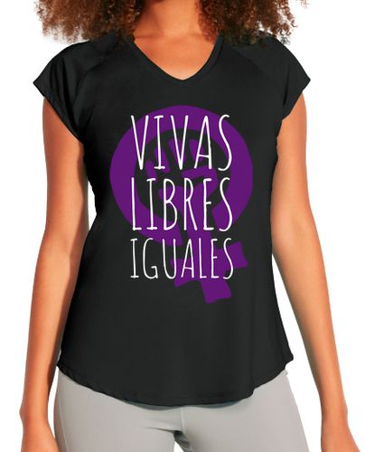 Camiseta deportiva mujer Vivas, Libres e Iguales laTostadora - latostadora.com - Modalova