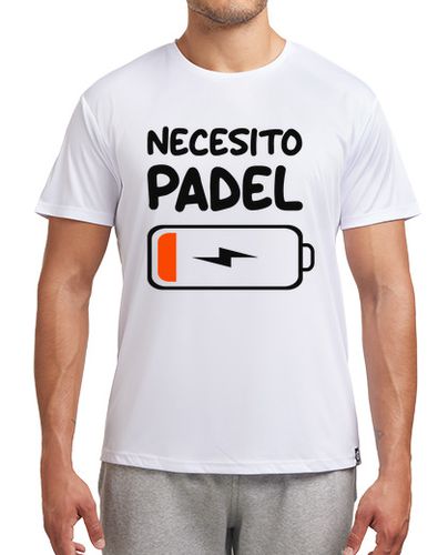 Camiseta Hombre Deportiva necesito padel tenis batería baja laTostadora - latostadora.com - Modalova