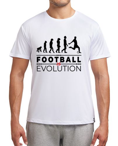 Camiseta deportiva el fútbol es evolución mensaje humor - latostadora.com - Modalova