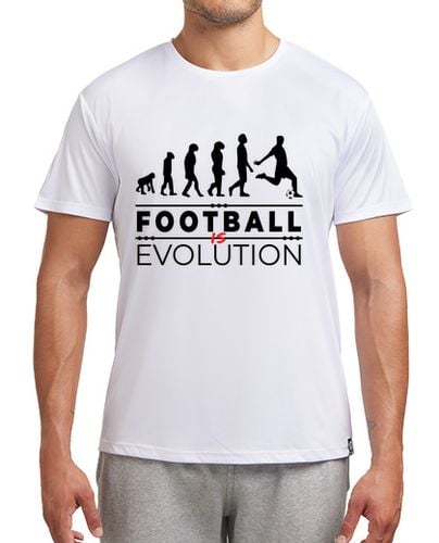 Camiseta deportiva el fútbol es evolución mensaje humor laTostadora - latostadora.com - Modalova